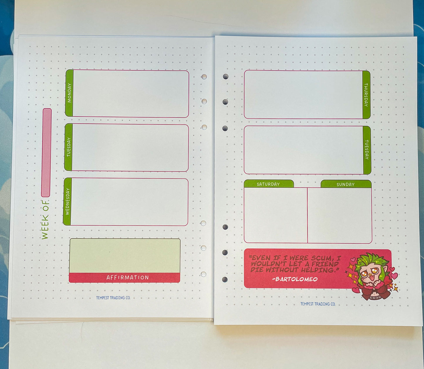 Captain’s Log Planner